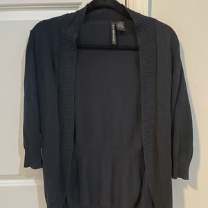 Business casual blue cardigan